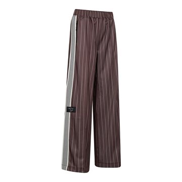 Haute L ' Amitié - Baggy Pin Stripe Track Pants - Mocca